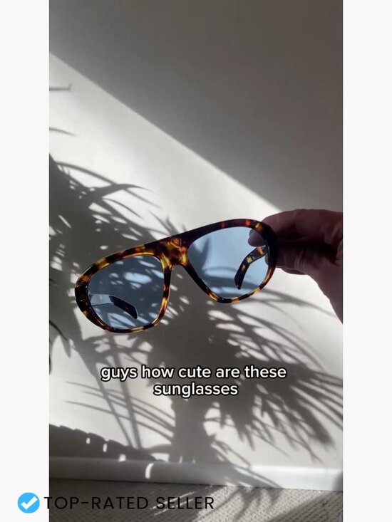 Trendy Aviator Sunglasses Oversized Flat Top UV400 Retro Chic Unisex